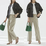 レディース デニム ワイドパンツ 通販 デニムパンツ ワイドデニム ストレッチパンツ ストレッチ ジーンズ ズボン ミセスのためのワイドデニム ウエストゴム おしゃれ シンプル カジュアル