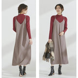 キャミワンピ レディース 通販 ワンピース ロングワンピ ノースリーブ キャミソールワンピース ワンピ ロング 体型カバー こだわり仕様キャミワンピ おしゃれ シンプル 大人 かわいい