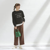 ニット レディース 長袖 通販 セーター プルオーバー ロゴ オフショルダー 大人魅せ、英字ロゴスポンジニットトップス 秋冬 秋 冬 春 おしゃれ シンプル 女性 大人かわいい カジュアル