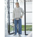 ニット レディース 長袖 通販 セーター プルオーバー ロゴ オフショルダー 大人魅せ、英字ロゴスポンジニットトップス 秋冬 秋 冬 春 おしゃれ シンプル 女性 大人かわいい カジュアル