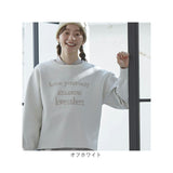 ニット レディース 長袖 通販 セーター プルオーバー ロゴ オフショルダー 大人魅せ、英字ロゴスポンジニットトップス 秋冬 秋 冬 春 おしゃれ シンプル 女性 大人かわいい カジュアル