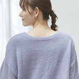ニット レディース きれいめ 通販 セーター Vネックセーター プルオーバー 長袖 前後２ＷＡＹモヘアニット ゆったり 体型カバー 無地 おしゃれ シンプル 女性 大人かわいい カジュアル