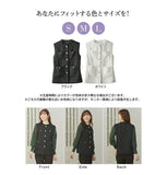 前 開き ベスト レディース 秋冬 通販 ジレ 前開き おしゃれ 秋 冬 きれいめ ツイード いつもの服をアップデート、ツイードベスト 重ね着 金ボタン 金釦 オフィスカジュアル 仕事着