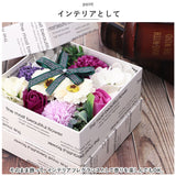ソープフラワー ボックス 通販 入浴剤 フレグランスボックスアレンジ バスフレグランス 花の形 花びら 造花 ギフト プチギフト 贈り物 石鹸 せっけん バス用品 バスグッズ 母の日 お祝い