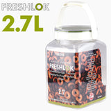 フレッシュロック 2.7 通販 FRESHLOK 角型 2.7L 2700ml 保存容器 密閉 密閉容器 密閉保存容器 キャニスター プラスチック グリーンパッキン ワンタッチ 軽い 軽量 調味料入れ