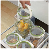 フレッシュロック 4.0 セット 通販 FRESHLOK 角型 4.0L 3個セット 4000ml 保存容器 密閉 密閉容器 密閉保存容器 キャニスター プラスチック グリーンパッキン ワンタッチ 軽い 軽量