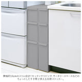 隙間収納 14cm 通販 すきま収納 収納ケース 引き出し 奥行46.5 キッチンラック スリム キッチン 収納 ストッカー リビング 冷蔵庫横 シンク横 洗面所 ランドリー 洗濯機横 ライクイット