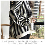 レディース おしゃれ 通販 プルオーバー トップス 春 長袖 春服 可愛い 大きいサイズ 大きめ ビッグシルエット オーバーサイズ ゆったり XL 秋冬 春夏 ボーダー スウェット