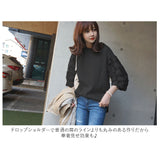 レディース トップス 春 通販 長袖 春服 可愛い Tシャツ おしゃれ 切り替え 袖 レース 刺繍 花柄 ドロップショルダー フワラー おしゃれ 大人 かわいい ガーリー 二の腕 カバー