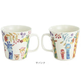 セラミック藍 マグカップ 通販 日本製 マグ カップ ふぁんFUN 湯呑み コップ 美濃焼 食器 動物 アニマル 電子レンジ対応 食洗機対応 ギフト 贈り物 キッチン用品 大人 可愛い かわいい
