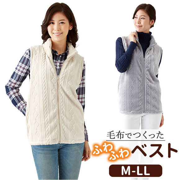 あったか ベスト レディース 通販 ボアベスト 前開き 秋冬 裏起毛 背中 温め 部屋着 襟付き 襟 付き あったかグッズ 防寒グッズ ルームウェア 暖かい 首 温める グッズ