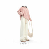 ワイドパンツ レディース 通販 パンツ ズボン 長ズボン 裏起毛 ウエストゴム 体型カバー ゆったり 暖かい あたたかい あったか コーデユロイ ストレッチ 厚手 保温 秋 冬 リブ カジュアル