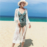 カーディガン ロング レディース 通販 ロングカーディガン 羽織り 羽織 透け感 シースルー ロング丈 レース シアー 七分袖 薄手 薄い ふんわり 体型カバー ゆったり 花柄 刺? おしゃれ