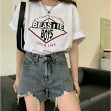 ショートパンツ レディース デニム 通販 短パン ハーフパンツ ジーンズ ショートデニム ショーパン カジュアルパンツ ズボン ゆったり 薄手 ウエスト 無地 ボタン調節 ハイウエスト