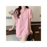 ルームウェア レディース 夏 上下 通販 セットアップ Tシャツ パンツ パジャマ 半袖 部屋着 寝巻き 2点セット 短パン ショートパンツ 可愛い おしゃれ 春 夏用 リラックス 楽ちん