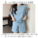 ルームウェア レディース 夏 上下 通販 セットアップ Tシャツ パンツ パジャマ 半袖 部屋着 寝巻き 2点セット 短パン ショートパンツ 可愛い おしゃれ 春 夏用 リラックス 楽ちん