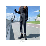 デニムパンツ テーパードパンツ レディース 通販 テーパード ジーンズ パンツ デニム 長ズボン ズボン ロングパンツ ウエスト調整可能 ウエストボタン ウエスト 調整可 ゆったり