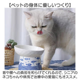 ペット 食器 通販 ペット食器 フードーボール ボウル 犬 猫 ペットフードボウル キャットフードボール 飲料水ボウル フード 水 セラッミック 陶器製 脚付き 斜め こぼれにくい エサ皿