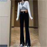 デニムパンツ スリット レディース 通販 フレアデニムパンツ フレアパンツ ジーンズ パンツ デニム ベルボトム フレア 長ズボン ズボン ロングパンツ ハイウエスト ブーツカット
