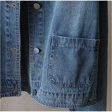 デニムジャケット レディース 通販 デニム ジャケット 長袖 ショート丈 カジュアルジャケット 通勤 ノーカラージャケット 春 秋 春服 秋服 おしゃれ かわいい シンプル オシャレ Gジャン