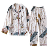 パジャマ 長袖 上下セット 通販 レディース ルームウェア 前開き 部屋着 ナイトウェア セットアップ 春 夏 秋 冬 寝巻き 薄手 入院 ゆったり リラックス かわいい 可愛い おしゃれ