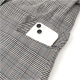 テーラードジャケット レディース 通販 テーラード ジャケット チェック ミドル丈 羽織もの 冬 秋冬 カジュアル オフィス 通勤 ビジネス 面接 就活 ライトアウター オシャレ かわいい