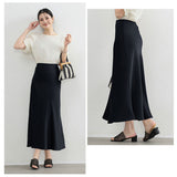 ロングスカート 通販 ハイウェストスカート 女性 大人 ロング丈 オシャレ かわいい エレガント マキシ丈 通勤 通学 無地 シンプル ボトムス スカート マキシ丈スカート ロング丈スカート