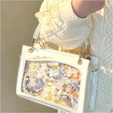 痛バッグ パール ショルダー 推し活 2WAY 通販 痛バック 痛バ 推し活バッグ 推し活バック 推しバッグ 推しバック 見せバッグ クリア ショルダーバッグ ショルダーバック 肩掛け