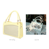 痛バッグ パール ショルダー 推し活 2WAY 通販 痛バック 痛バ 推し活バッグ 推し活バック 推しバッグ 推しバック 見せバッグ クリア ショルダーバッグ ショルダーバック 肩掛け