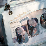 痛バッグ パール ショルダー 推し活 2WAY 通販 痛バック 痛バ 推し活バッグ 推し活バック 推しバッグ 推しバック 見せバッグ クリア ショルダーバッグ ショルダーバック 肩掛け