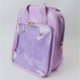 痛バッグ 痛リュック リュックサック 通販 痛バック リュック バックパック 痛バ 推し活バッグ 推し活バック 推しバッグ 推しバック 見せバッグ 透明 推し活 透明窓 クリア シンプル 無地