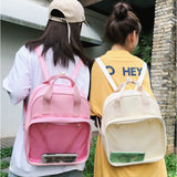 痛バッグ 痛リュック リュックサック 通販 痛バック リュック バックパック 痛バ 推し活バッグ 推し活バック 推しバッグ 推しバック 見せバッグ 透明 推し活 透明窓 クリア シンプル 無地