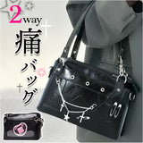 痛バッグ ショルダー ミニ 2way 通販 痛バ 痛バック ミニショルダー 推し活バッグ 推し活バック ショルダーバック 肩掛け 斜めかけ 推し活 推し 装飾 かわいい 可愛い かっこいい 小さめ