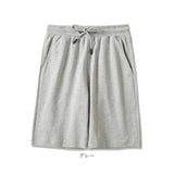 ハーフパンツ 短パン 通販 ルームウェア 部屋着 スウェット スウェットパンツ 動きやすい メンズ レディース ソフト やわらかい 吸汗 ポケット ウエストゴム ひも 紐 楽々 調整可能 男性