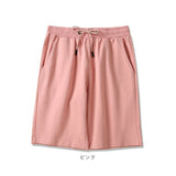 ハーフパンツ 短パン 通販 ルームウェア 部屋着 スウェット スウェットパンツ 動きやすい メンズ レディース ソフト やわらかい 吸汗 ポケット ウエストゴム ひも 紐 楽々 調整可能 男性