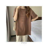 Tシャツ レディース 半袖 ゆったり 通販 半袖Tシャツ ティーシャツ 大きいサイズ オーバーサイズ ビッグシルエット ビックシルエット クルーネック おしゃれ シンプル リラックス