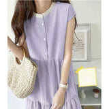 ワンピース レディース シャツワンピース 通販 ワンピ シャツワンピ ロングワンピース ロングワンピ フレアスカート バックリボン リボン 袖なし 袖無し そで無し かわいい 可愛い ロング