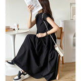 ワンピース レディース シャツワンピース 通販 ワンピ シャツワンピ ロングワンピース ロングワンピ フレアスカート バックリボン リボン 袖なし 袖無し そで無し かわいい 可愛い ロング