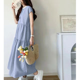 ワンピース レディース シャツワンピース 通販 ワンピ シャツワンピ ロングワンピース ロングワンピ フレアスカート バックリボン リボン 袖なし 袖無し そで無し かわいい 可愛い ロング