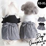かわいい 犬服 通販 かわいい犬服 ワンピース ドッグウェア 可愛い おしゃれ オシャレ ペット服 ギンガムチェック 小型犬用 リボン お出掛け お出かけ 女の子 モノトーン シンプル