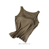 カップ付きタンクトップ レディース 通販 カップ付きインナー ブラトップ タンクトップ ブラタンクトップ 袖なし ノースリーブ ワイヤーなし ストレッチ ヨガ ヨガウェア ルームウェア