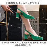 パンプス ストラップ ヒール 通販 バックストラップ ストラップサンダル 太めヒール スクエアトゥ レディース きれいめ ストラップ付き ヒールパンプス 上品 サンダル ビジネス オフィス
