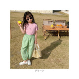 ガーゼ パンツ キッズ 通販 キッズパンツ ガーゼパンツ ロングパンツ 長ズボン ズボン ずぼん ルームパンツ 綿100 コットン 子供 こども 子ども 男の子 女の子 子供ズボン女の子