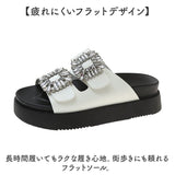 ビジュー サンダル 厚底 レディース 通販 ビジューサンダル 厚底サンダル レディースサンダル コンフォートサンダル 靴? シューズ スリッパ コンフォート 歩きやすい 華やか かわいい
