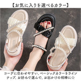 サンダル レディース 通販 サンダル ビーチサンダル レディースサンダル 軽量 軽い 婦人靴 カジュアル パール 通気性 履きやすい 疲れにくい 歩きやすい 女性用 女性 ビーチ シンプル
