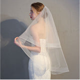 ウェディング ベール ミドル 通販 ウエディングベール ウェディングベール ミドルベール ウエディング ヴェール 結婚式 花嫁 veil 2層 ベールアップ ベールダウン 金属コーム付き