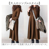 シャツワンピース 長袖 きれいめ 通販 レディース ワンピース シャツワンピ ロングシャツワンピース プリーツワンピース ロングワンピース ロング丈ワンピース 春秋 ロング丈 シンプル