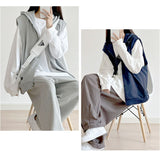 フード付きベスト レディース 通販 袖なしパーカー ノースリーブパーカー スウェットベスト フード付き ジップアップパーカー 体型カバー カジュアル シンプル フードあり