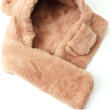 ベビー 帽子 マフラー 一体 くま 通販 女の子 男の子 赤ちゃん ふわふわ もこもこ 子供 こども 子ども あたたかい 暖かい あったか クマ 熊 フワフワ 一体型帽子 防寒 冬 かわいい 可愛い