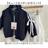 リボンジャケット 女の子 通販 キッズ 子供服 ウインドブレーカー アウター ジャケット かわいい おしゃれ りぼん 子供 子ども服 長袖 防寒 上着 秋服 保育園 幼稚園 春服 お出かけ